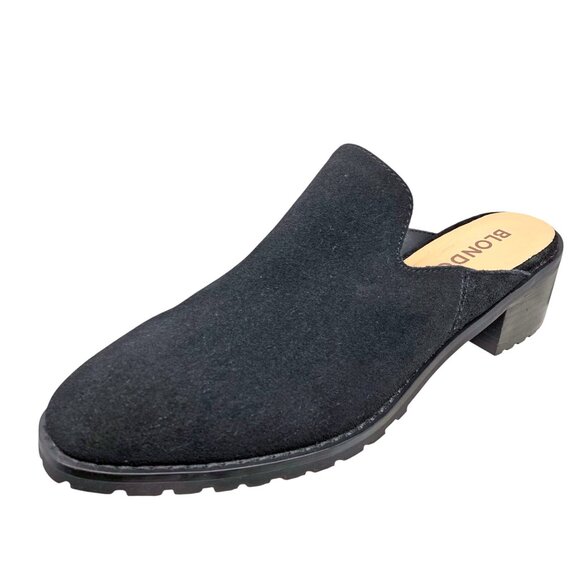 Blondo Sienna Black‎ Waterproof Suede Mule Loafers  **NWOB - Picture 2 of 11